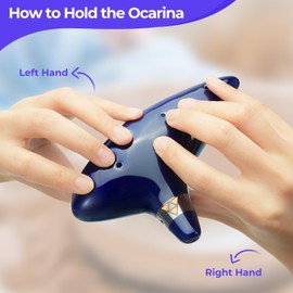 Ohuhu Zelda Ocarina with Song Book (Songs From the Legend of Zelda), 12 Hole Alto C Zelda Ocarinas Play by Link Triforce Gift for Zelda Fans with Display Stand Protective Bag