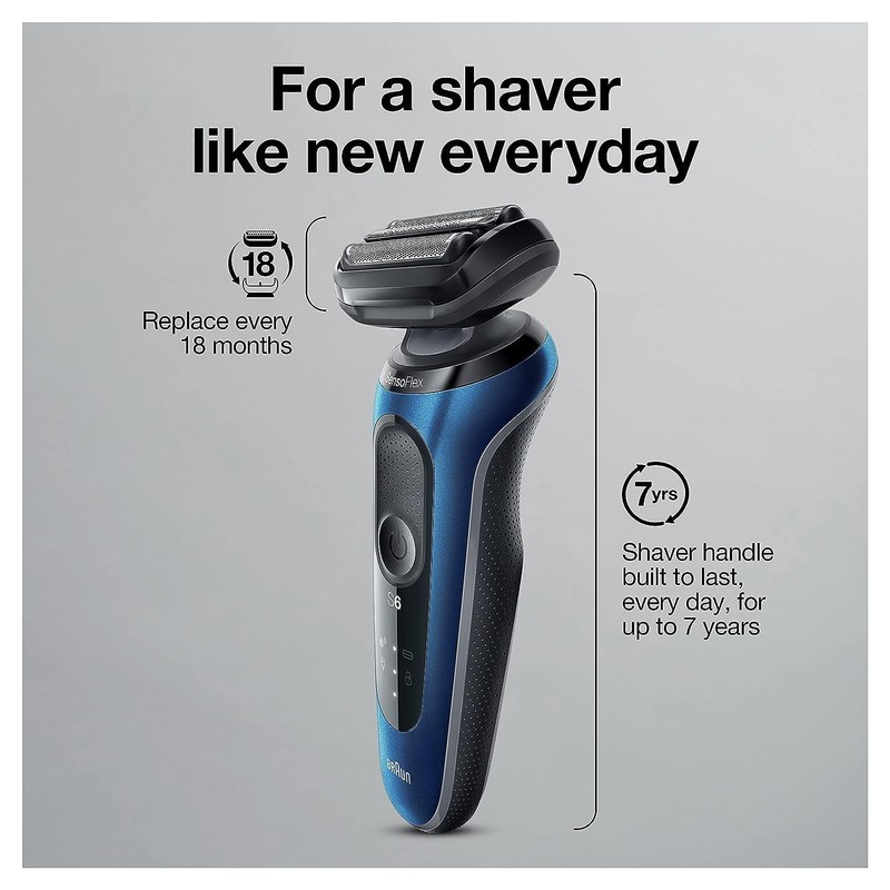 Braun Series 6 6040cs Electric Shaver with Charging Stand, Precision