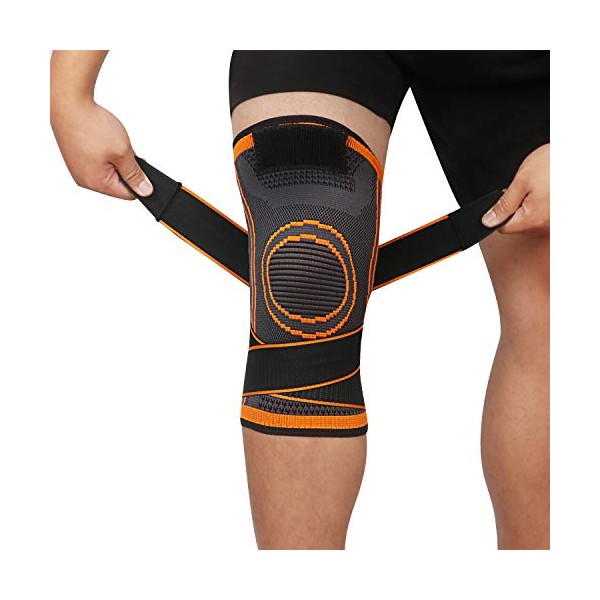 lenpestia Knee Brace 2 Pack Knee Supports with Adjustable Strap