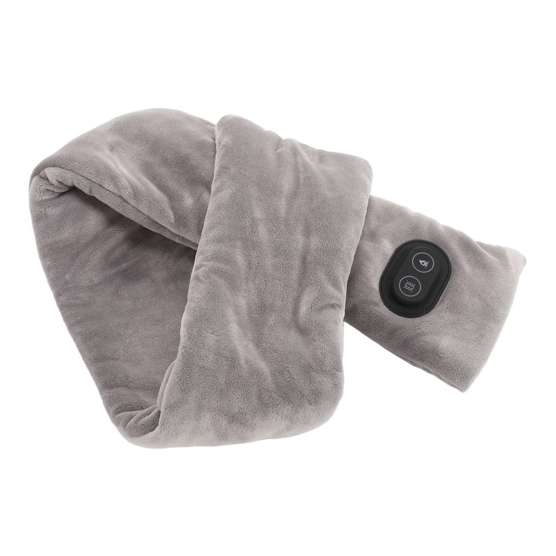 Electric Heated Neck Scarf Vibration Massage Double Sided Velvet Thick