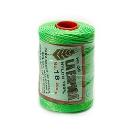 Espiga No.18-100% Nylon Omega String Cord for Knitting and Crochet - 86 Neon Green