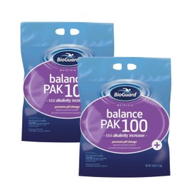 BioGuard Balance Pak 100, 25 lb, Pack of 2, Total Alkalinity Increaser, Prevents pH Change & Corrosion, Improves Swimmer Comfort