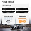 Glossy Black Door Handle Cover Kit for Toyota Camry 2018
