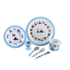 Trucks,Boats & Planes 7 Piece Melamine Gift Set