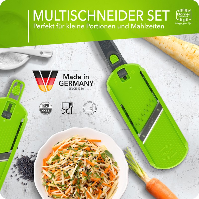 Börner Multi Dicer + Multi Slicer (4-in-1 Set), Vegetable Slicer