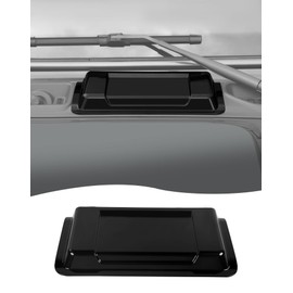 Hoolcar Hood Vent Hood Scoop Vent Cover for 2018-2025 Jeep Wrangler JL 2020-2025 Jeep Gladiator, Black