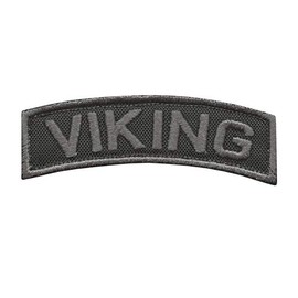Parche opaco con pestaña de hombro vikingo, estilo nórdico, militar, moral militar, con cierre táctil