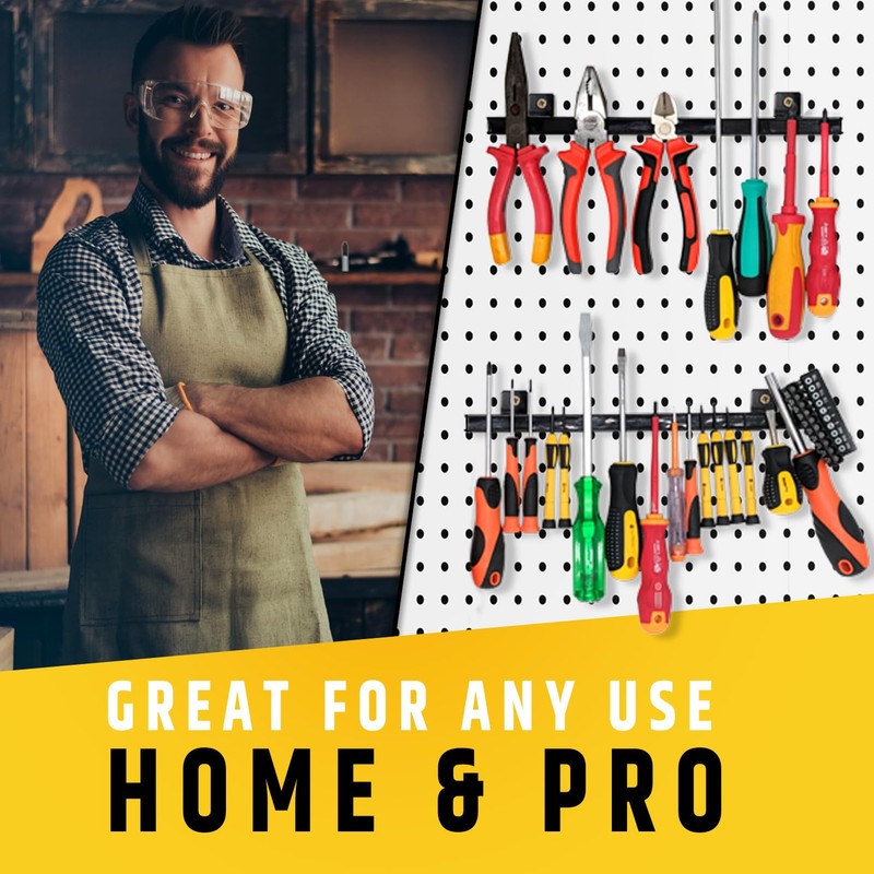 12" Heavy-Duty Magnetic Tool Holders (4 Pack - 48" Total)