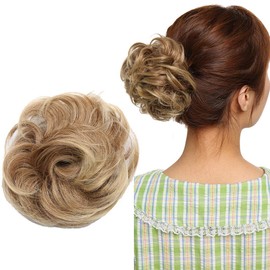 Hair Extensions Hair Extensions Hairpiece Scrunchie Updo Hairstyles Voluminous Messy Bun Wavy Like Real Hair Brown to Blonde