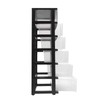 6 Clear Drawer Storage Organizer Rolling Cart,Movable Storage Tower for