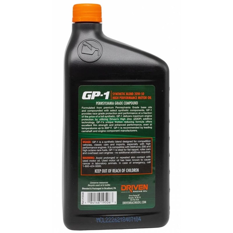 1pc of Driven Racing Oil/ Joe Gibbs 19506 GP1 Series