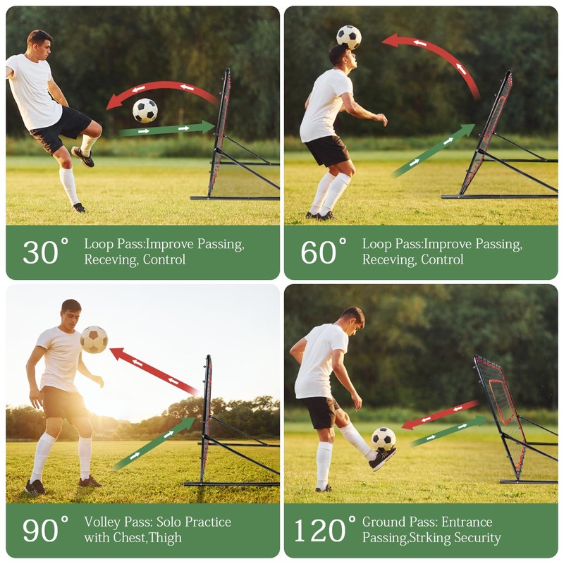 Soccer Rebounderr Net,Soccer Training Equipment for Backyard for Control, Passing