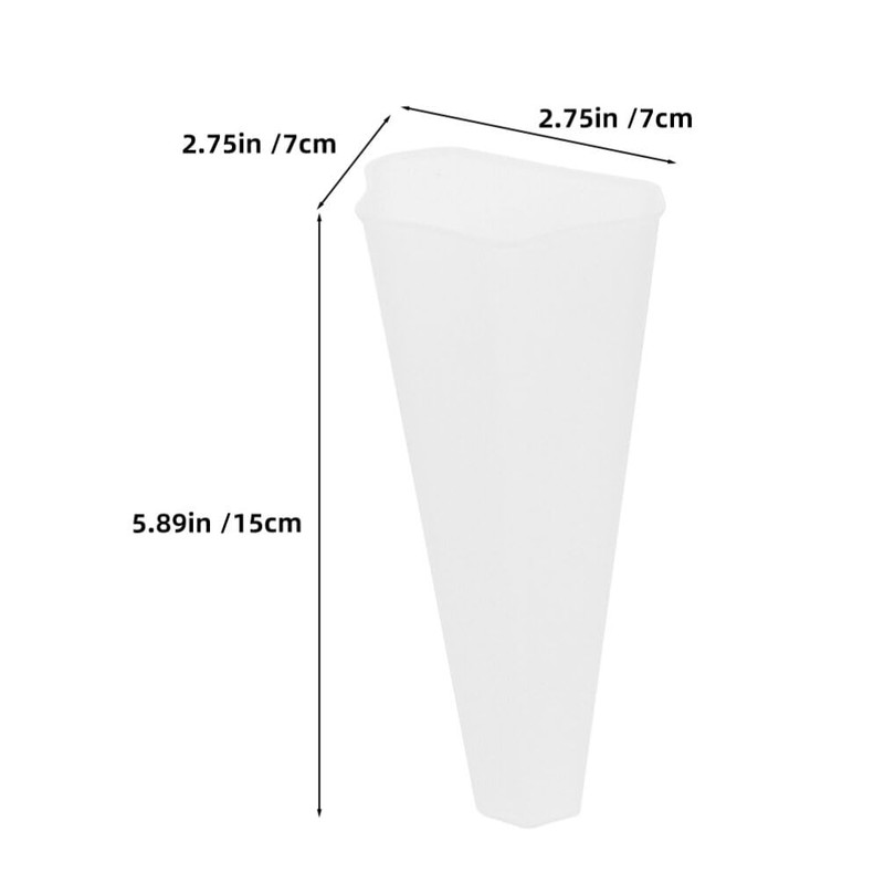Toddmomy 2pcs Wall Mounted Plant Terrariums Cone Shaped Hanging Planter