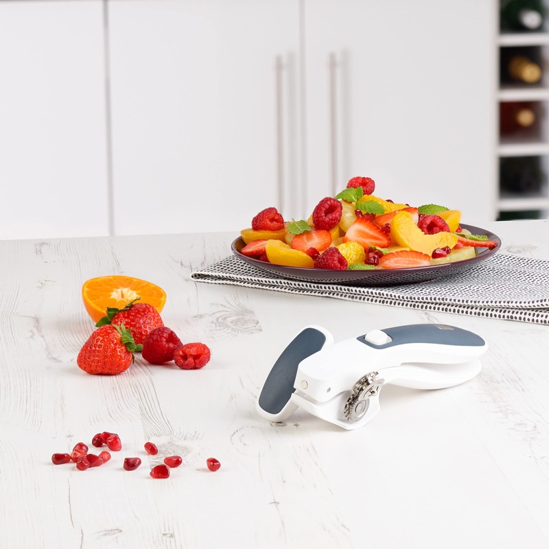 Zyliss E930043 Can Opener Lock and Lift, Plastic/Stainless Steel, White/Grey,