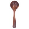 Solid Wood Wooden Spoon - Soup Ladle with Elegant Design