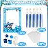 Xvvti 12PCS Shark Party Favors - DIY Shark Wood Painting