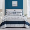 DUOHONG 100% Cotton Quilt Set King Size, King Quilt, Patchwork