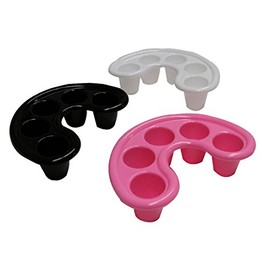 FOONEE Nail Art Tips Soak Bowl Tray Manicure Soaking Remover Tool (Pink White Black,Set of 3) by FOONEE