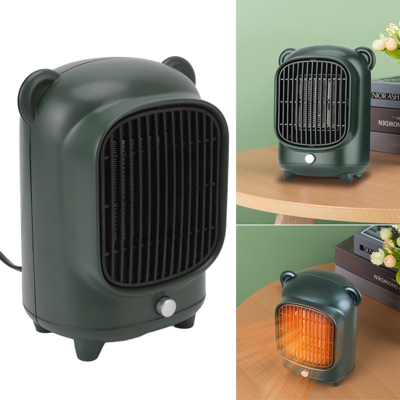 Space Heater Fast Quiet Heating Green Portable Mini Desktop Electric