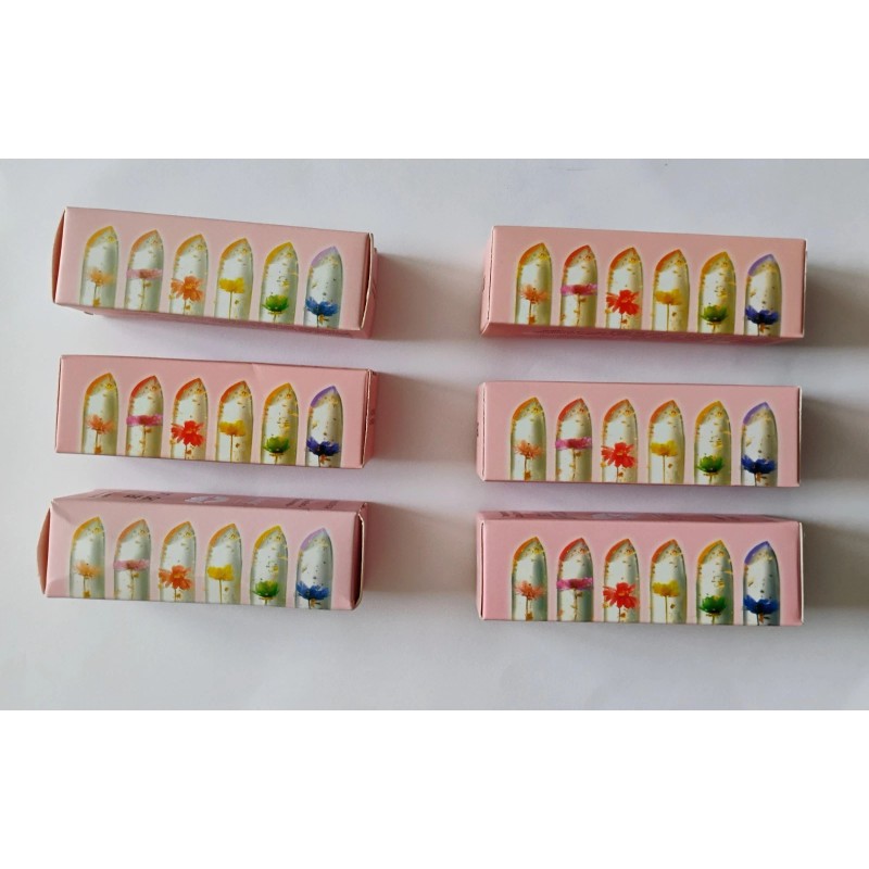 Flower Temperature Color Changing Jelly Lipstick (LOT OF 6)
