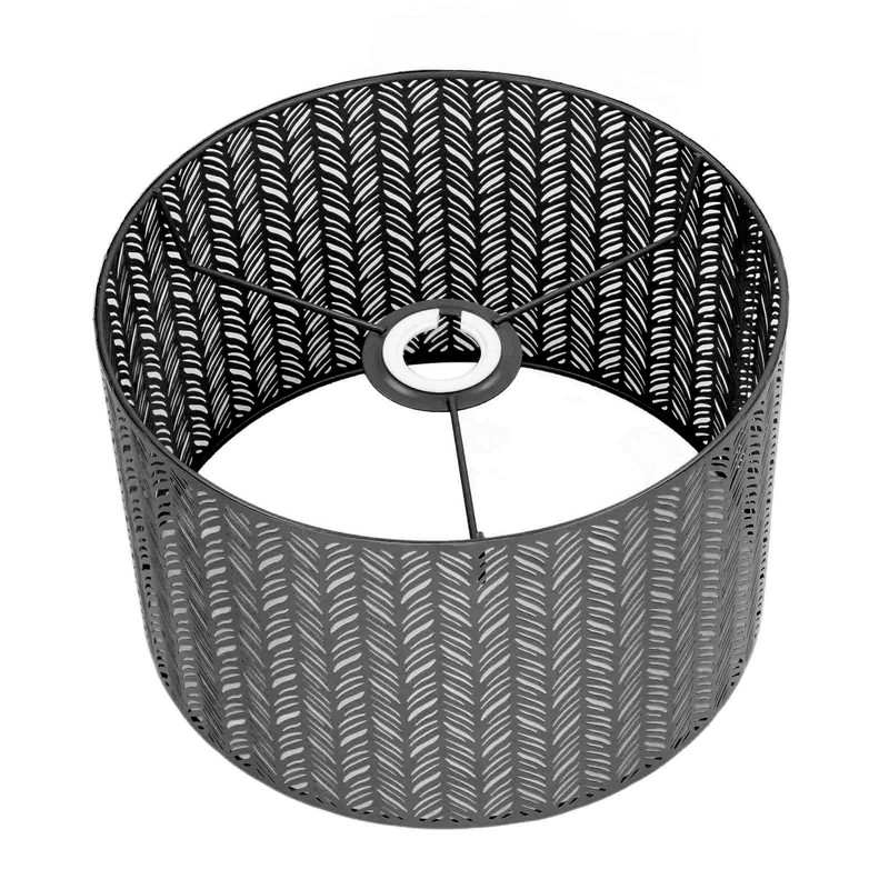 Drum Lamp Shade E27 E14 Clip Fir Leaf Shape Hollow