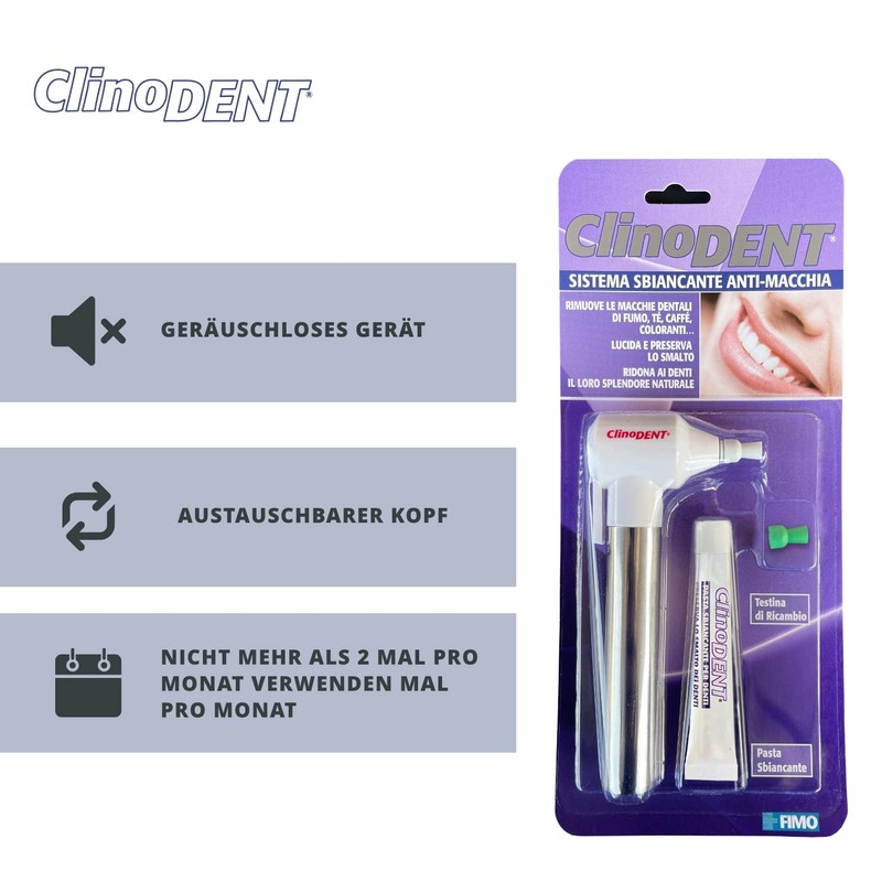 Clinodent Anti-Plaque System - Electric Gum Remover, Brightener and Plaque