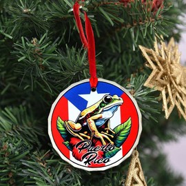 Puerto Rico Coqui Christmas Ornaments – Boricua Tree Decorations | Celebrate Puerto Rican Heritage with Coqui Frog Design
