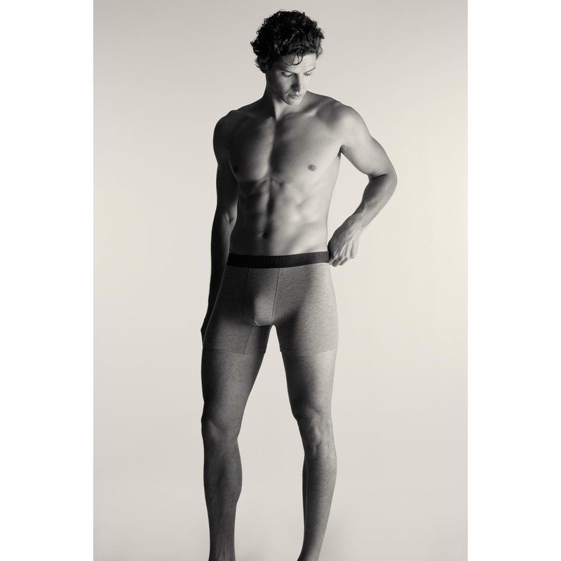 AllSaints Men's Standard 3pk Organic Cotton Boxer Brief (Contour Pouch),