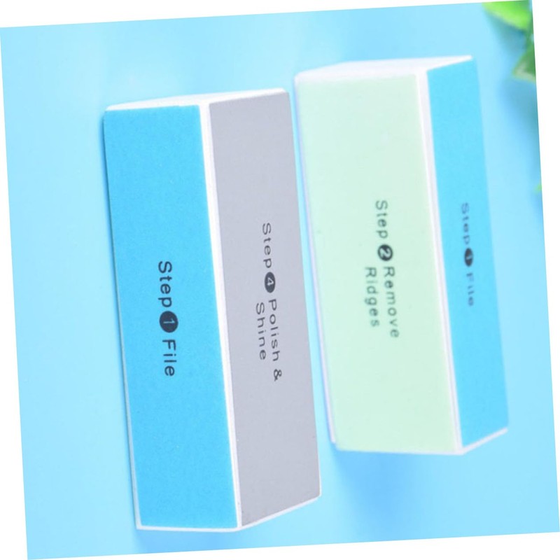 Mikinona 3sets Four-sided Nail Buffer Block Sanding File for Artwork