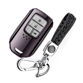 LETINGFAR Key Case, For Honda, Smart Key Case, Key Cover, 2, 3, 4 Buttons, Premium TPU, Dedicated Design for Honda, Key Holder, Gift for Honda, Smart Key Case, Black