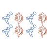 100Pcs Paper Clips Unique Dinosaur Shape Lightweight Portable Electroplating Process