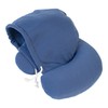 travelstar Hoodie Travel Neck Pillow, Navy