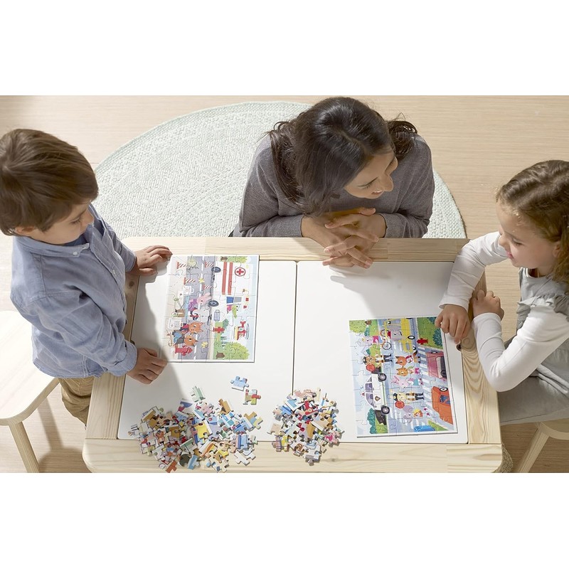 Educa - Everyday Heroes, 4-in-1 Children's Puzzle with 20, 40,