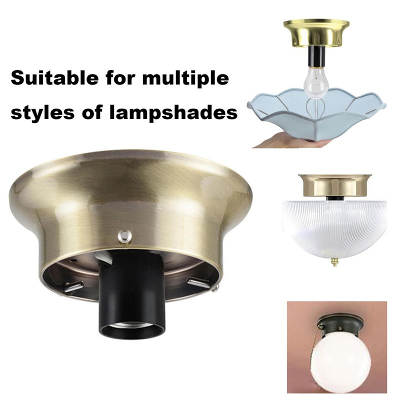 JNXQWE Wired Flush Mount Ceiling Fixture Kit with On/Off Pull