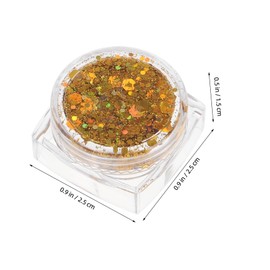 VICASKY 4pcs Glitter Gel Mermaid Sequins Makeup for Face Hair Sparkling Glitter for Stage Performances Festivals Parties Creative Expression Shades