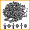 Partuto 100 Pcs 8mm Hole Gray Rivets Fastener Push Clips