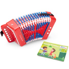 New Classic Toys 230 Musical Instrument Accordion with Music Book 10055-NEW