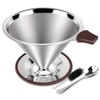 FACIACC Coffee Dripper Coffee Filter Stainless Steel Filter Slow Coffee