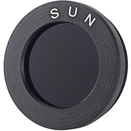 POFET Astronomical Telescope Accessories 0.965" Black Sun Filters Full-aluminum Standard Thread for Astro Optics Eyepiece