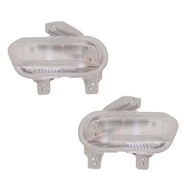 For Jeep Renegade 2019 2020 2021 2022 Turn Signal/Parking Light Assembly Driver and Passenger Side | Pair | Front | Clear Lens | Type 1 | Altitude/High Altitude/Latitude/Sport Model
