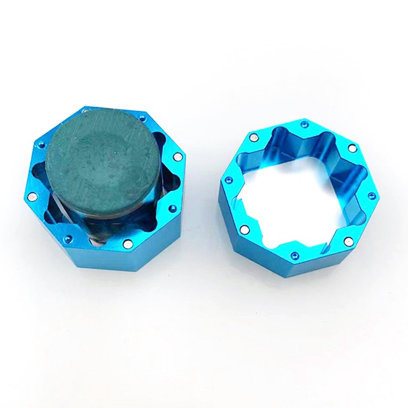 Cue Chalk Box Holder Aluminium Alloy Octagonal Universal Billiard Chalk