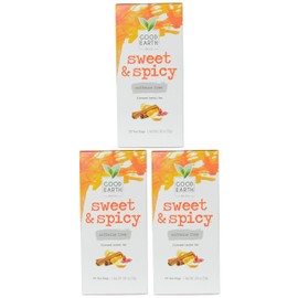Good Earth Sweet and Spicy All-Natural Caffeine-Free Herbal Tea Bags, 25-Count (Pack of 3)