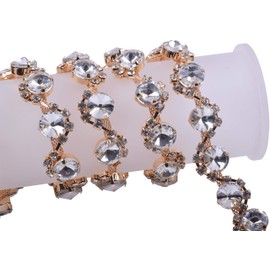 KAOYOO - Cadena de diamantes de imitación de cristal para costura, manualidades, decoración