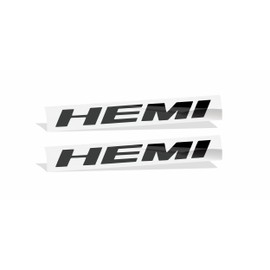 Reflective Concepts HEMI Emblem Overlay Decal Stickers (Pair) - 2011-2019 Challenger - (Color: Gloss Black)