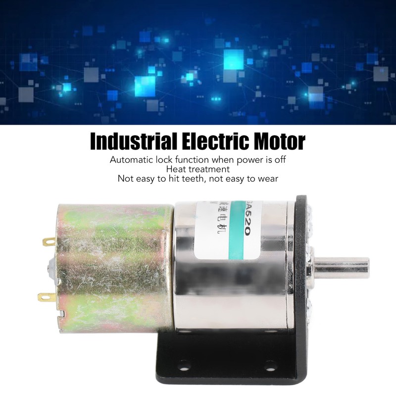 DC Worm Gear Motor Micro Brushed Self Locking Aluminum Alloy