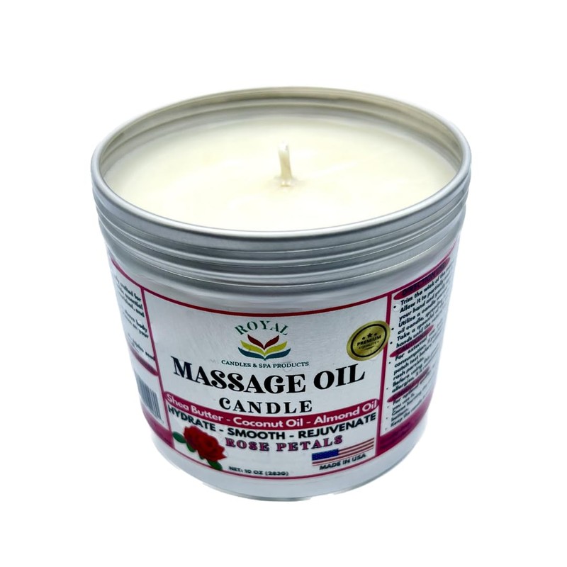 Royal Candles & Spa Products Massage Oil Candle (Rose Petals)