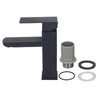 Basin Faucet Stainless Steel Surface Black Baking Paint Bathroom Sink