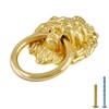 Jiozermi 12 Pcs Lion Head Cabinet Pull Handle, Ring Pulls