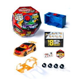 Majorette Tune Ups Series 1 - Metal Tune Car with 7 Surprises, 1 of 18 Cars to Collect in a Surprise Pack, Incl. Tuning Accessories. Box contents: Pack of 1, Random