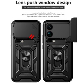 Ephoou for Xiaomi 17 Pro Max Case with Slide Camera Lens SJ-Black